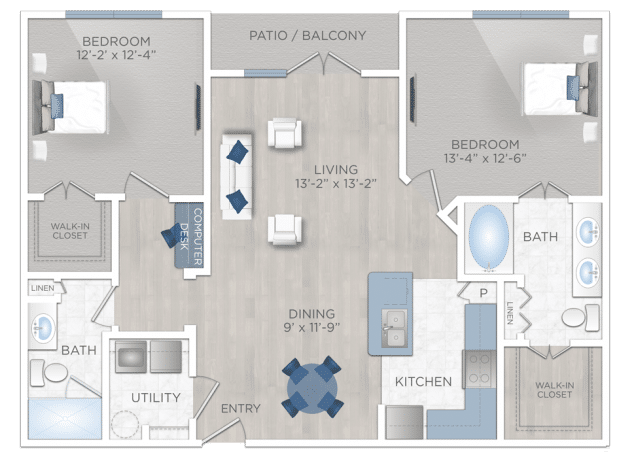 Two Bedroom Apartments - Apartments in Uptown Houston