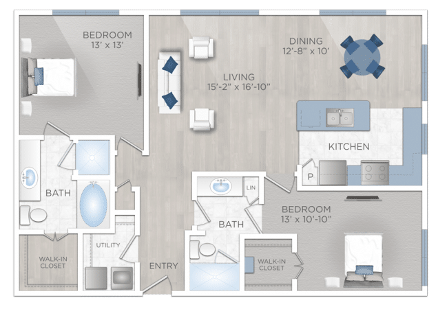 Two Bedroom Apartments - Apartments In Uptown Houston