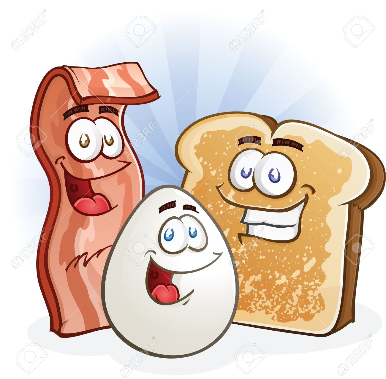 Apartments in Uptown Houston, Galleria Area A cartoon of bacon and egg next to a slice of bread, featuring apartments in the Galleria Area or Uptown Houston.