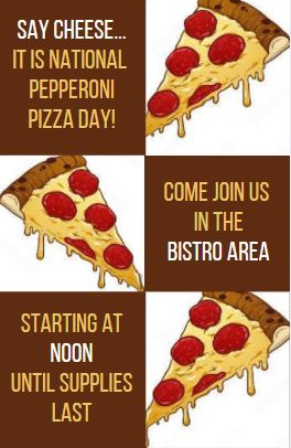 Apartments in Uptown Houston, Galleria Area A poster celebrating national pepperoni day at apartments in Uptown Houston and Galleria Area.