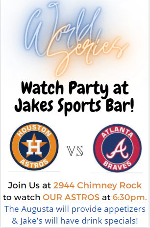 Apartments in Uptown Houston, Galleria Area Watch party at Jake's sports bar in Uptown Houston.