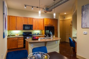 Two Bedroom Apartments for Rent in Houston, Texas - Model  Dining Room & Kitchen    